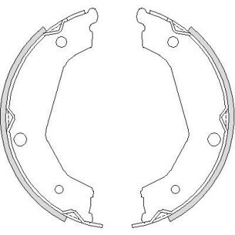 Колодки гальмівні барабанні REMSA 4732.00