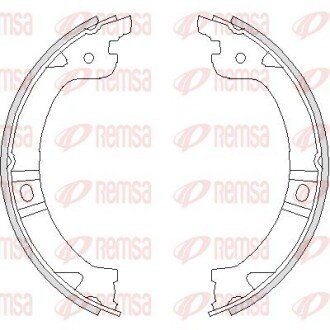 Колодки гальмівні барабанні REMSA 4744.00
