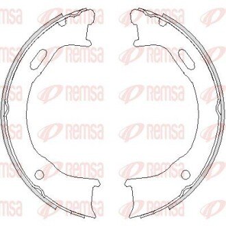 Колодки гальмівні барабанні REMSA 4747.00