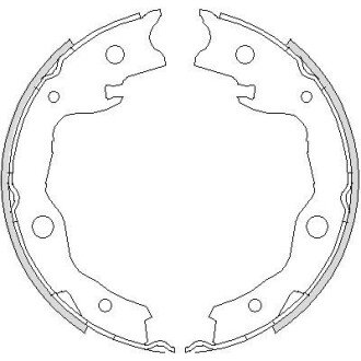 Колодка гальм. барабан. NISSAN X-TRAIL 07-, QASHQAI 07-, JUKE 10 задн. REMSA 4752.00