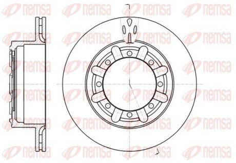 Диск гальмівний REMSA 61170.10