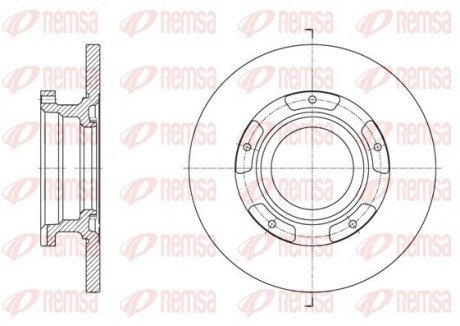 Диск гальмівний REMSA 61564.00