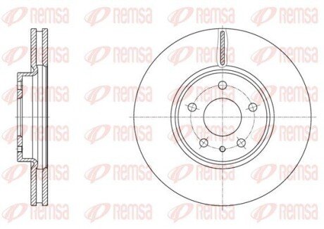 Диск гальмівний REMSA 61605.10