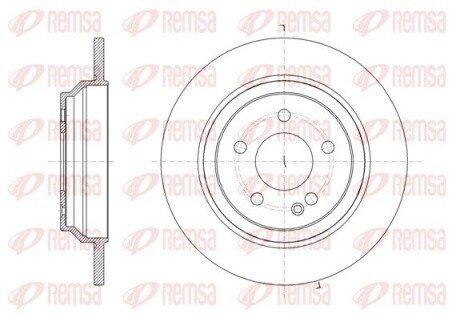Диск гальмівний REMSA 61616.00