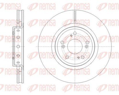 Диск гальмівний REMSA 61658.10