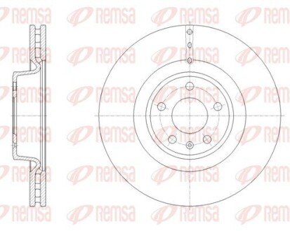 Диск гальмівний REMSA 61670.10