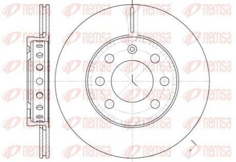 Диск гальмівний REMSA 6595.00