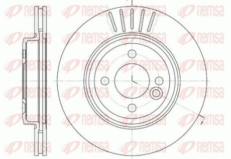 Диск гальмівний REMSA 6624.10