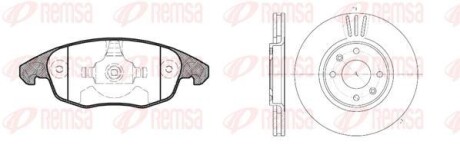 Комплект: 2 диска+ 4 колодки гальмівних RS REMSA 81248.00