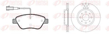 Комплект: 2 диска+ 4 колодки гальмівних RS REMSA 8858.00