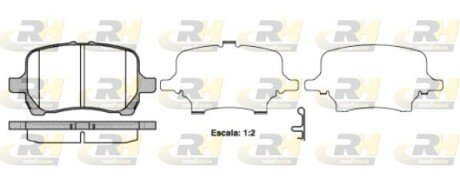 Гальмівні колодки дискові RH ROADHOUSE 21089.12