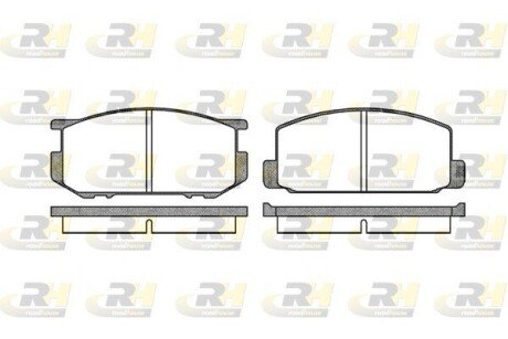 Гальмівні колодки дискові RH ROADHOUSE 2109.00 (фото 1)