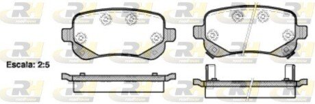 Гальмівні колодки дискові RH ROADHOUSE 21095.02