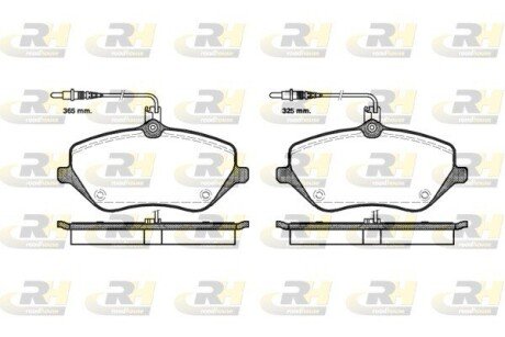 Гальмівні колодки дискові RH ROADHOUSE 21101.04