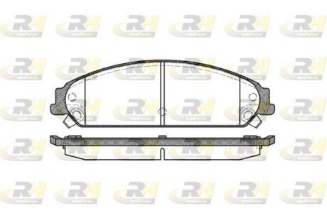Гальмівні колодки дискові RH ROADHOUSE 21128.08