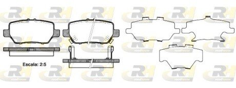 Гальмівні колодки дискові RH ROADHOUSE 21168.02