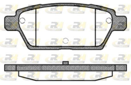 Гальмівні колодки дискові RH ROADHOUSE 21195.10