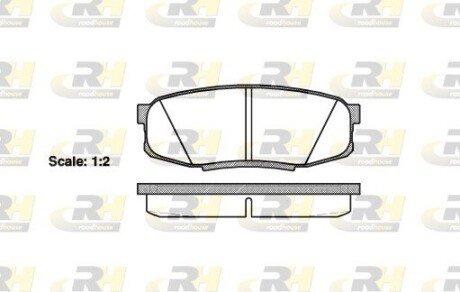 Гальмівні колодки дискові RH ROADHOUSE 21272.00