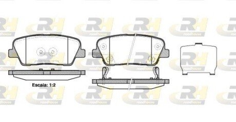 Гальмівні колодки дискові RH ROADHOUSE 21274.02