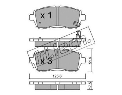 Гальмівні колодки дискові RH ROADHOUSE 21281.10