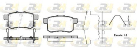 Гальмівні колодки дискові RH ROADHOUSE 21332.12