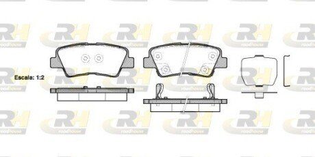 Гальмівні колодки дискові RH ROADHOUSE 21362.02 (фото 1)