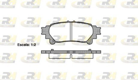 Гальмівні колодки дискові RH ROADHOUSE 21395.00