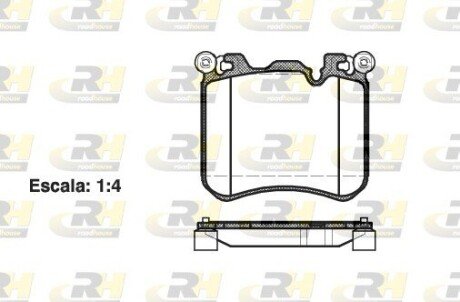 Гальмівні колодки дискові RH ROADHOUSE 21413.00