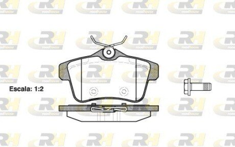 Гальмівні колодки дискові RH ROADHOUSE 21418.00