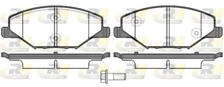 Гальмівні колодки дискові RH ROADHOUSE 21553.00