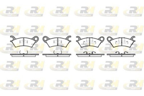 Гальмівні колодки дискові RH ROADHOUSE 2160.00