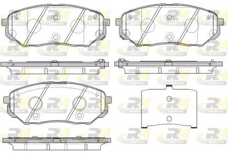 Гальмівні колодки дискові RH ROADHOUSE 21661.02