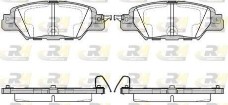 Гальмівні колодки дискові RH ROADHOUSE 21677.00