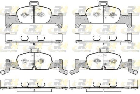 Гальмівні колодки дискові RH ROADHOUSE 21691.00