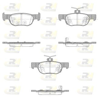 Гальмівні колодки дискові RH ROADHOUSE 21869.02