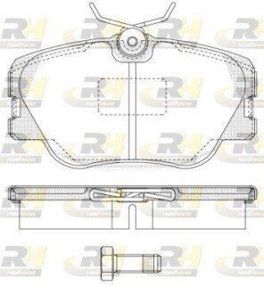 Гальмівні колодки дискові RH ROADHOUSE 2189.00