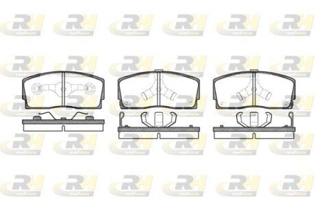 Гальмівні колодки дискові RH ROADHOUSE 2254.02
