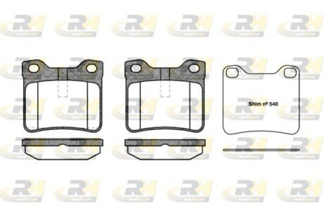 Гальмівні колодки дискові RH ROADHOUSE 2321.10