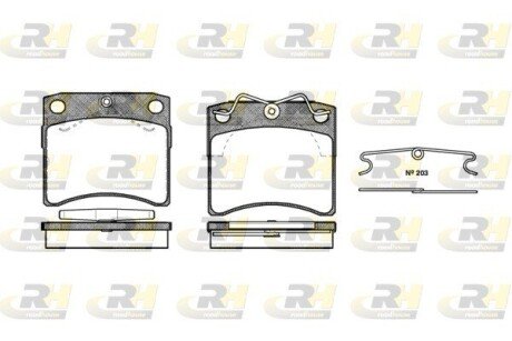 Гальмівні колодки дискові RH ROADHOUSE 2385.10