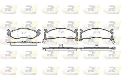 Гальмівні колодки дискові RH ROADHOUSE 2484.02