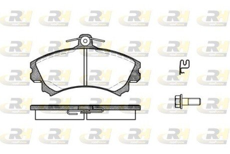 Гальмівні колодки дискові RH ROADHOUSE 2590.21