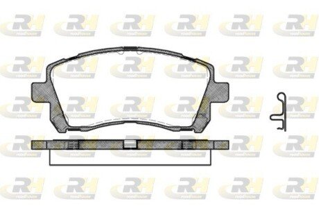 Гальмівні колодки дискові RH ROADHOUSE 2655.02