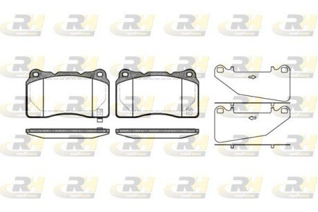 Гальмівні колодки дискові RH ROADHOUSE 2666.32 (фото 1)