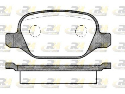 Гальмівні колодки дискові RH ROADHOUSE 2727.10