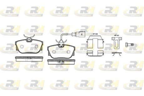 Гальмівні колодки дискові RH ROADHOUSE 2767.12