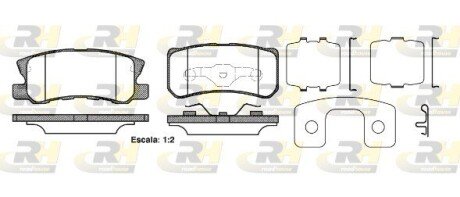 Гальмівні колодки дискові RH ROADHOUSE 2803.22