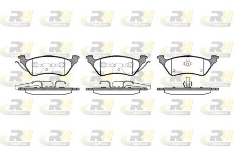Гальмівні колодки дискові RH ROADHOUSE 2811.00