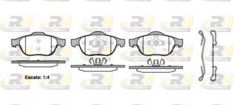 Гальмівні колодки дискові RH ROADHOUSE 2843.20