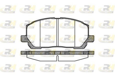 Гальмівні колодки дискові RH ROADHOUSE 2855.00