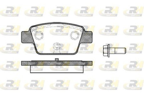 Гальмівні колодки дискові RH ROADHOUSE 2861.00